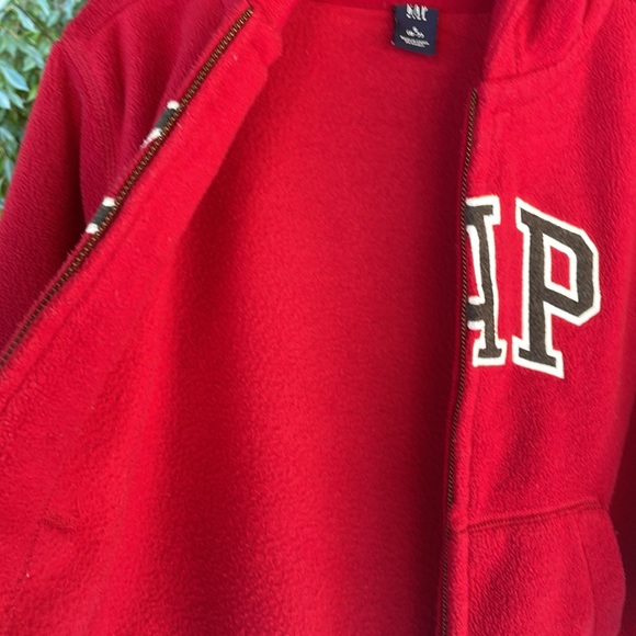 Relisted 2/16 Boys GAP Fleece Full Zip Jacket Small (6-7) Hoodie Red  Sweatshirt - Picture 15 of 17